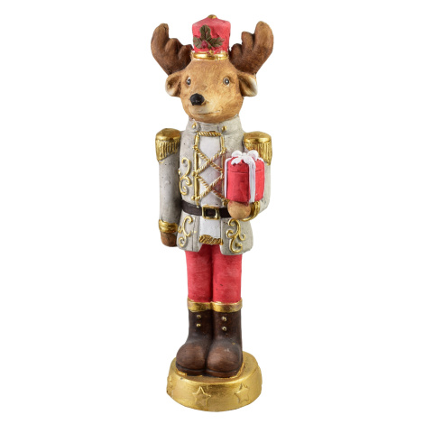 Mondex Vánoční figurka Santa Lila 50 cm hnědá/červená