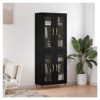 vidaXL Skříň highboard černá 69,5 x 34 x 180 cm kompozitní dřevo