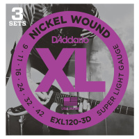 D'Addario EXL120-3D Struny pro elektrickou kytaru