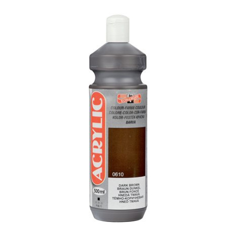 Koh-i-noor akrylová barva Acrylic - 500 ml - hněď tmavá Kohinoor
