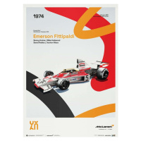 Umělecký tisk McLaren Racing - M23 - 60th Anniversary - 1974, Automobilist, 50 × 70 cm