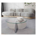 Sofahouse Designový konferenční stolek Jameela 75 cm bílý
