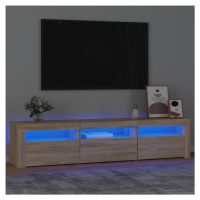 vidaXL TV skříňka s LED osvětlením dub sonoma 180x35x40 cm