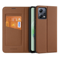 DUX DUCIS Skin X2 knížkové pouzdro na Xiaomi Redmi Note 12 5G/POCO X5 5G Brown