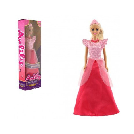 Panenka princezna Anlily plast 28cm červená v krabici 10x32x5cm Teddies
