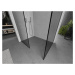 MEXEN/S Kioto Sprchová zástěna Walk-in 150 x 70 cm, černý vzor, chrom 800-150-202-01-70-070