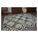 Dywany Lusczow Kusový koberec DROP JASMINE 031 mlha / tmavě modrý