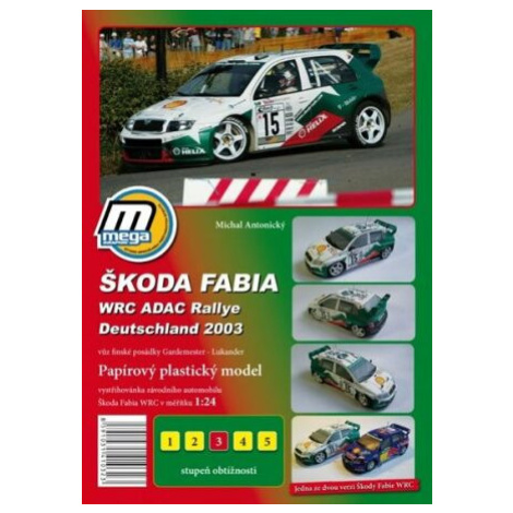 Škoda Fabia WRC ADAC Rallie Deutschland 2003/papírový model - Michal Antonický MegaGraphic