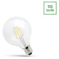 LED GLOB G95 COG E-27 230V 4W Teplá bílá CLEAR SPECTRUM