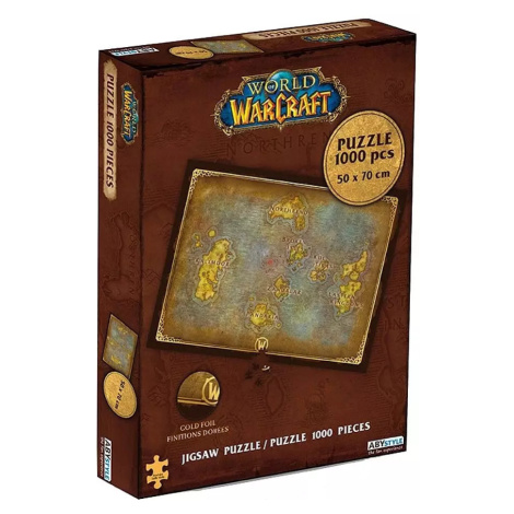 Puzzle World of Warcraft - Mapa Azerothu, 1000 dílků ABY STYLE
