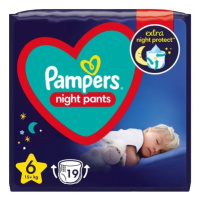 Pampers Night Pants velikost 6 plenkové kalhotky 15 kg+ 19 kusů