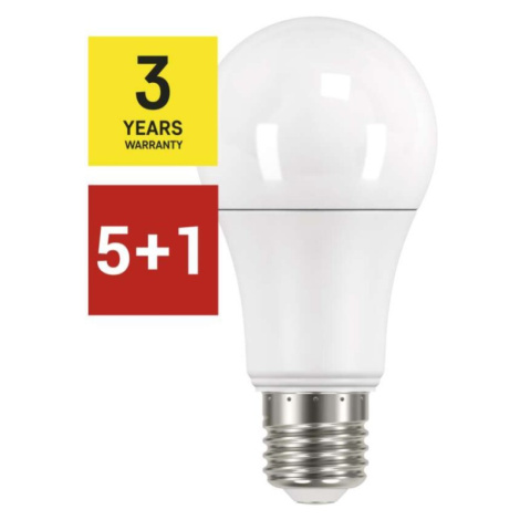 5 + 1 zdarma – LED žárovka Classic A60 / E27 / 14 W (100 W) / 1 521 lm / teplá bílá EMOS