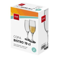 Cegeco Sklenice na šampaňské CoK Bistro 190ml 2ks