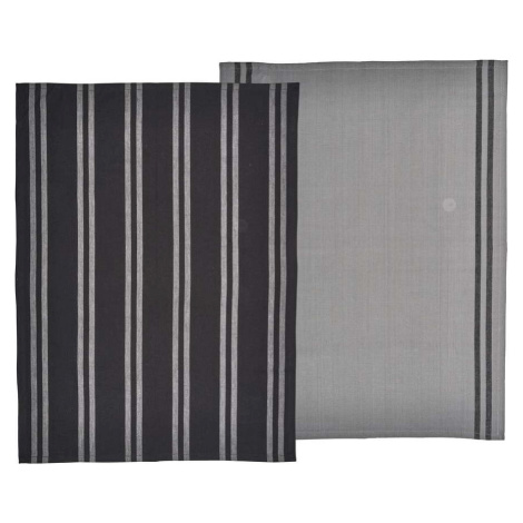 Set 2 černo-šedých utěrek z bavlny Södahl