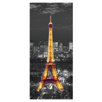 FTN V 2912 Vliesová fototapeta dveřní Eiffel in the night, velikost 90 x 202 cm