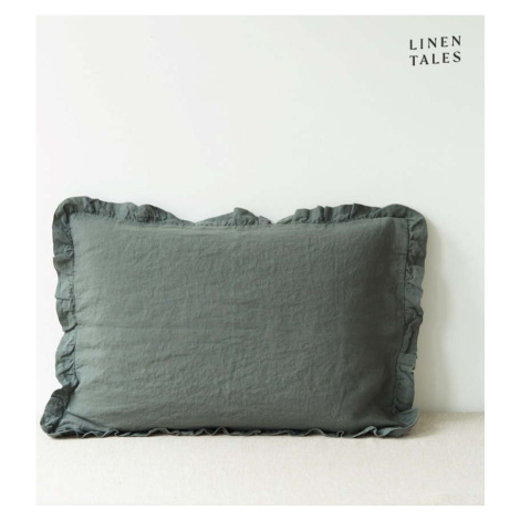 Lněný povlak na polštář 65x65 cm Forest Green – Linen Tales