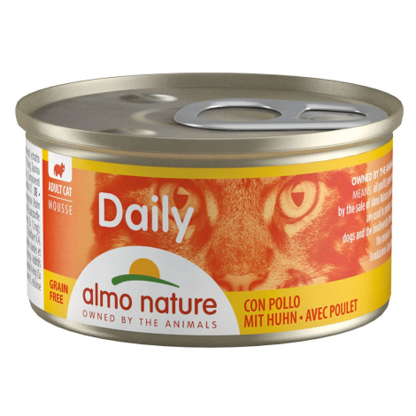 Almo Nature Daily Menü, 24× 85 g, Mousse kuřecí maso Almo Nature Holistic