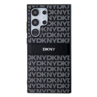 DKNY PC/TPU Repeat Pattern Tonal Stripe Zadní Kryt pro Samsung S24 Ultra Black