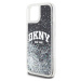 DKNY Liquid Glitter Arch Logo kryt iPhone 15 černý