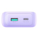 Joyroom JR-PBC07 minipowerbanka 20000mAh 30W se zabudovanými kabely USB-C a Lightning Fialová