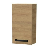 Koupelnová skříňka nízká s černou úchytkou SAT Cube Way 32,5x63x20 cm dub Hickory mat CUBE3CH32D