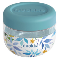 QUOKKA - Plastová nádoba na jídlo Bubble Watercolor Leaves 500 ml