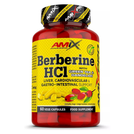 Amix Nutrition Berberine HCl with GreenTea & Dandelion, 60 kapslí
