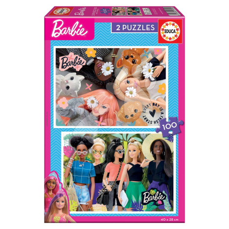 Puzzle Barbie Disney Educa 2 x 100 dílků