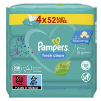 PAMPERS Fresh Clean 4x52 ks - vlhčené ubrousky