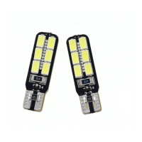 Auto LED žárovka W5W T10 12 SMD 5630 CAN BUS OBOUSTR.