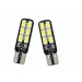 Auto LED žárovka W5W T10 12 SMD 5630 CAN BUS OBOUSTR.