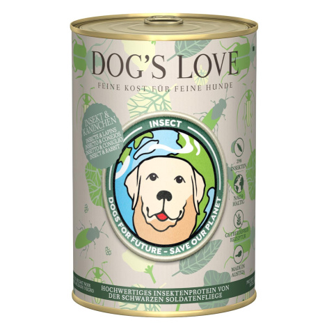 Dog's Love HMYZ A KRÁLÍK 6 × 400 g