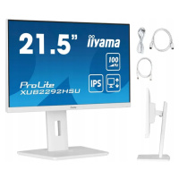 iiyama XUB2292HSU-W6 monitor 22 Ips Led 100Hz 0,4 ms Hdmi DisplayPort Usb