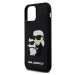 Zadní kryt Karl Lagerfeld 3D Rubber Karl and Choupette pro Apple iPhone 12/12 Pro, black