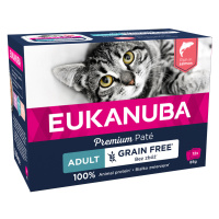 Výhodné balení Eukanuba Adult bez obilovin 24 x 85 g - losos