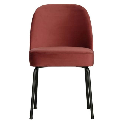 Červené sametové jídelní židle v sadě 2 ks Vogue Chestnut – BePureHome
