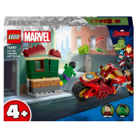 LEGO LEGO® Marvel Iron Man s motorkou a Hulk 76287