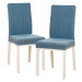 4Home Napínací potah na židli Magic clean modrá, 45 - 50 cm, sada 2 ks