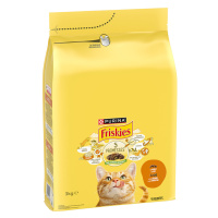 PURINA Friskies Adult s kuřecím a zeleninou pro kočky - 3 kg