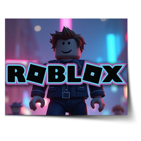 Sablio Plakát ROBLOX Neonové město - 90x60 cm