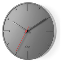 nástěnné hodiny nerezové šedé wanu Zack