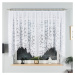 Dekorační oblouková krátká záclona na žabky EMILIA 140 bílá 340x140 cm MyBestHome