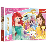 Třpytivé puzzle Disney princezny