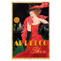 Ilustrace Art Deco style vintage advertisement poster, JDawnInk, 26.7 × 40 cm