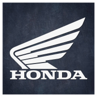 Dřevěné 3D logo motorky na zeď - Honda