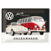 Plechová cedule Volkswagen VW - T1 & Beetle, (40 x 30 cm)
