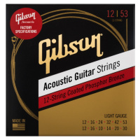 Gibson Phosphor Bronze Acoustic Guitar Strings 12-String Light