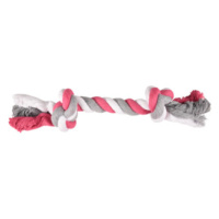 Flamingo Jim Playing Rope - žvýkací lano se 2 uzly, růžové XL