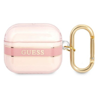 Guess GUA3HHTSP pouzdro case kryt AirPods 3 cover růžové Strap Collection