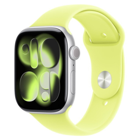 Apple Watch 49/46/45/44mm neonově žlutý sportovní řemínek M/L
